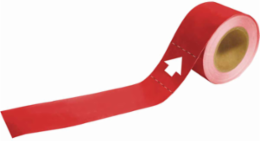 Blank Pipe Marker with Arrow, 2 in H x 12 in W, Fits Pipes 2.5 to 6 Inch Dia., Roll of 25