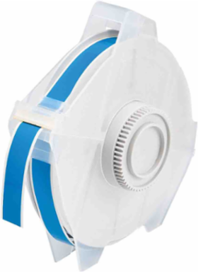 GlobalMark Series Hi-Performance Polyester Labels, 0.5" W x 100' L, Light Blue