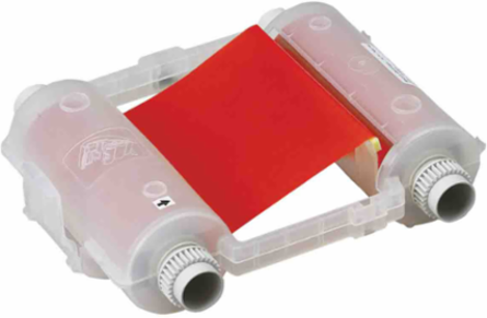 GlobalMark Series R10000 Printer Ribbon, Roll of 200', Red, 4.11" W x 200' L