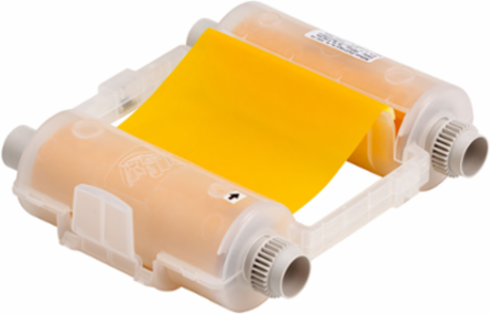 GlobalMark Series R10000 Printer Ribbon, Roll of 200', Yellow, 4.11" W x 200' L