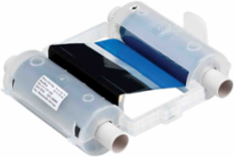 GlobalMark Series R10000 Printer Ribbon, Black/Blue, 4.11" W x 200' L, 16" Paneled Ribbon