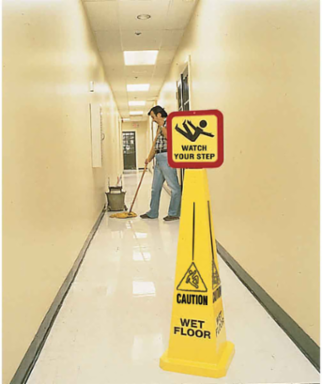 BradyCone Warning System, 35 Inch Height, Yellow, Non-Reflective Plastic