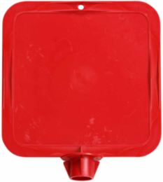 Lock-In Sign Frame 8.25 Inch H x 8.25 Inch W Red