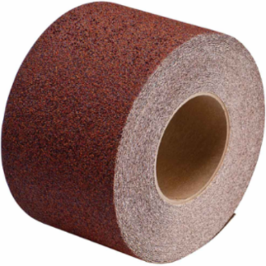 Anti-Skid Tape 4 Inch x 60 ft, Grit-Coated Polyester, Red