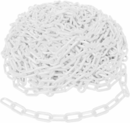 Bradylink Warning Chains, White, 1.5 Inch W x 100 Foot L, Polyethylene