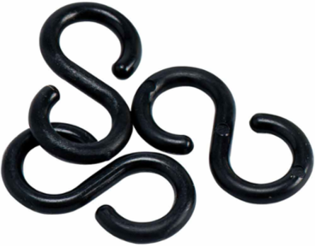 Connecting Links, Black, 2" L, Polyethylene