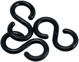 Connecting Links, Black, 2" L, Polyethylene
