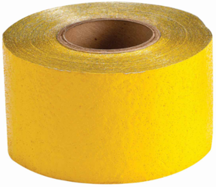 Pavement Marking Tape, Retroreflective Tape, Reflective Yellow, 4" x 150'