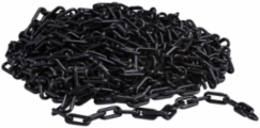Bradylink Warning Chain, Black, 2 Inch W x 100 Ft L, Polyethylene