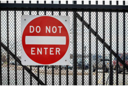 Do Not Enter Sign, 24" H x 24" W x .035" D