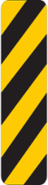 Diagonal Stripes Sign, 36" H x 12" W x 0.090" D, Aluminum