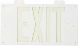 BradyGlo Exit Sign, 8.25 Inch H x 15.25 Inch W, Glow in the Dark
