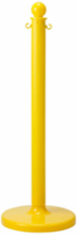 Bradylink Warning Post, Yellow, 40 Inch H x 2.5 Inch Dia, Polyethylene