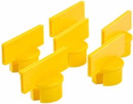 Post Sign Adapter - Small, Yellow, 6 Each