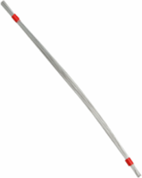 Lockout Tag Wire, 0.0217" W x 12" L, Galvanized Steel
