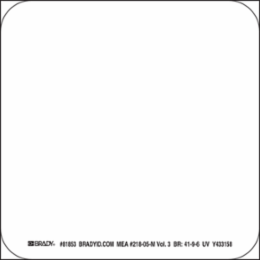 Glow-In-The-Dark Door Hardware Markers - NYC Approved, 4.175" H x 4.125" W x 0.0096" D, Polyester