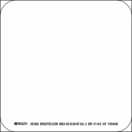 Glow-In-The-Dark Door Hardware Markers - NYC Approved, 4.125" H x 4.125" W x 0.0096" D, Polyester
