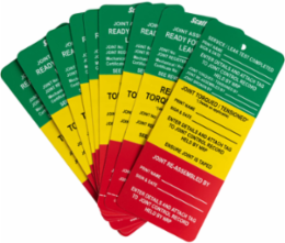 3 Part Joint Tag, 7.625 Inch x 3.25 Inch, Polypropylene, Multi-Color