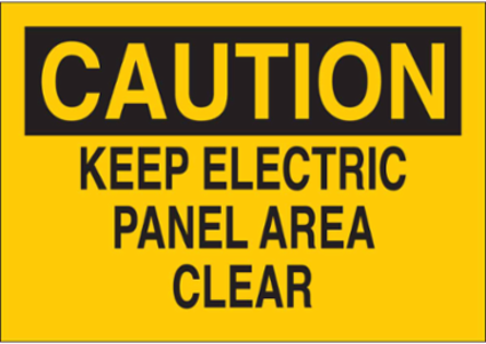 CAUTION Sign 7 Inch H x 10 Inch W Polyester, Outdoor Use, Abrasion-Resistant