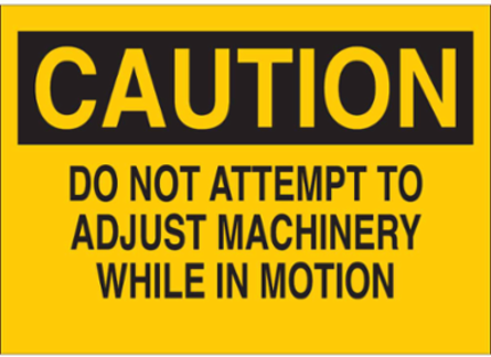 CAUTION Sign, 7 Inch x 10 Inch, Polyester, ANSI Z53.1 Compliance