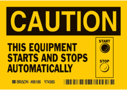 CAUTION THIS EQUIPMENT, Pack of 5 Labels, Polyester
