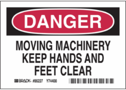 MOVING MACHINE, 3.5" H x 5" W x 0.006" D, Pack of 5 Labels