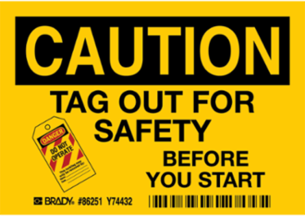 Lockout Tagout Labels - Self-Sticking Polyester
