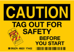 Lockout Tagout Labels - Self-Sticking Polyester