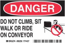DANGER.DO NOT, Pack of 5 Labels, Polyester