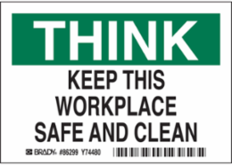 KEEP THIS WORK, 3.5" H x 5" W x 0.006" D, Pack of 5 Labels