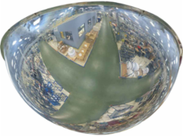 Full Dome Safety Mirror, 24" Dia