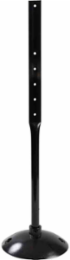 Movable Sign Post Kit with 17 Inch Diameter Base & 4 Ft Height, Black