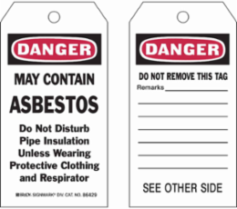 DANGER Tag - 5.75 Inch x 3 Inch, Write-On Polyester, Abrasion & Chemical Resistant