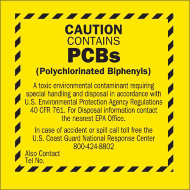 Caution Label 6 Inch x 6 Inch Durable Vinyl, Weather-Resistant, Self-Adhesive