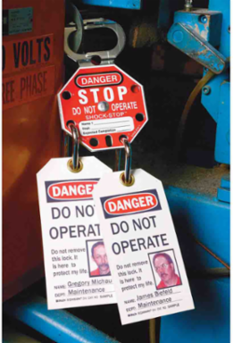 Shock-Stop Labeled Hasp, 5/Pack