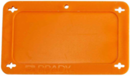 Blank Valve Tags, 2.2 Inch H x 3.7 Inch W, Plastic, Orange, Outdoor Use