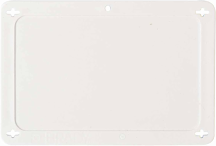 Blank Valve Tags, 3.2 Inch x 4.7 Inch, Plastic, White, Abrasion and Chemical Resistant