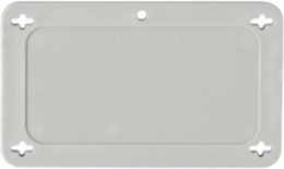 Blank Valve Tags 2.2 Inch H x 3.7 Inch W, Plastic, Gray, Weather-Resistant, Lightweight
