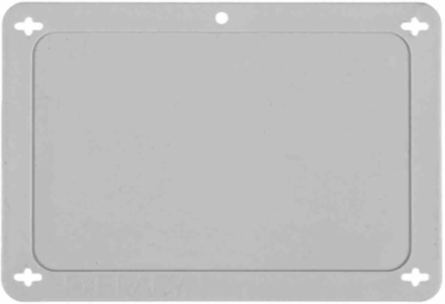 Blank Valve Tags, 3.2 Inch x 4.7 Inch, Plastic, Gray, with Pre-Punched Holes