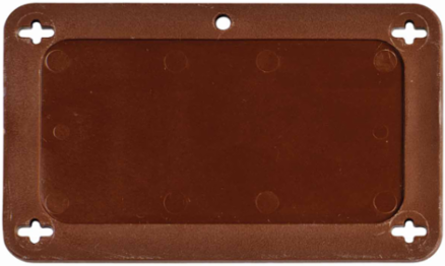 Blank Valve Tags 2.2 Inch H x 3.7 Inch W, Laminated Plastic, Brown, Outdoor Use