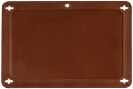 Blank Valve Tags, 3.2 Inch H x 4.7 Inch W, Laminated Plastic, Brown, Outdoor Use