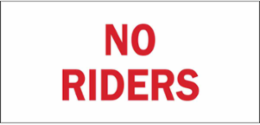Traffic Sign: Industrial, 3.5" H x 5" W x 0.006" D, Polyester