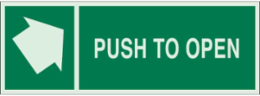 BradyGloTM Glow-In-The-Dark Sign 5 Inch x 14 Inch, Non-Toxic, Abrasion-Resistant