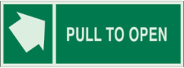 BradyGloTM Glow-In-The-Dark Sign 14 Inch x 5 Inch, Compliant to NFPA Codes