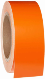 Solid Color Banding Tape for Pipe Marking - Roll Form, Vinyl, Orange, 2" x 30 yd