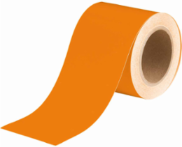 Solid Color Banding Tape for Pipe Marking - Roll Form, Vinyl, Orange, 4" x 30 Yd