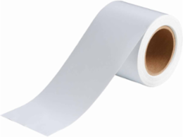 Solid Color Banding Tape for Pipe Marking - Roll Form, Vinyl, White, 4" x 30 Yd