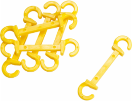 BradyLink C-Hook, Yellow, 3 Inch Height, Polyethylene