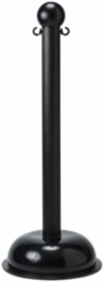 Bradylink Warning Post, Black, 41 Inch Height, 3 Inch Diameter, Moulded Polyethylene