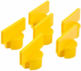 Post Sign Adapter - Large, Yellow, 6 Each